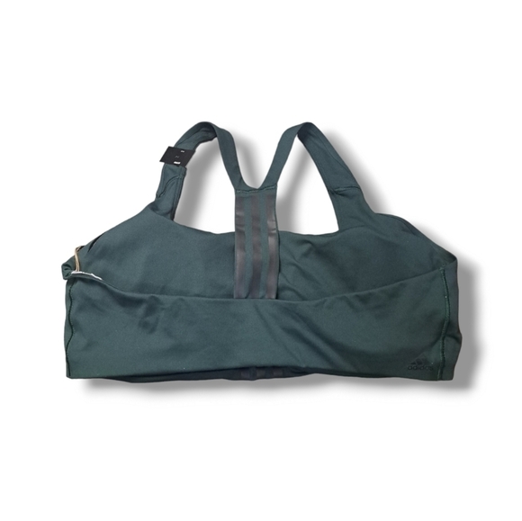 NWT ADIDAS TRAINING SPORTS BRA IN SHADOW GREEN - Picture 5 of 12